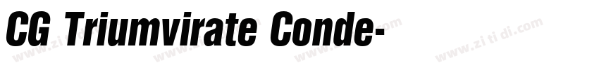CG Triumvirate Conde字体转换